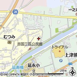 福岡県行橋市吉国周辺の地図