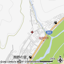 和歌山県田辺市鮎川576周辺の地図