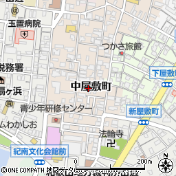 和歌山県田辺市中屋敷町56周辺の地図