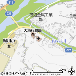 田辺市立公民館・集会場大塔公民館周辺の地図