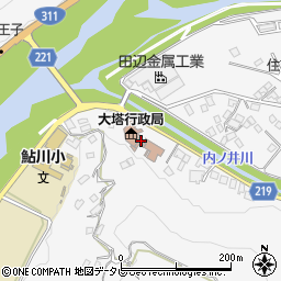 和歌山県田辺市鮎川2567周辺の地図