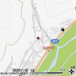 和歌山県田辺市鮎川587周辺の地図