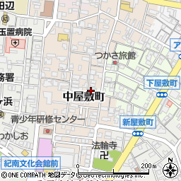 和歌山県田辺市中屋敷町106周辺の地図