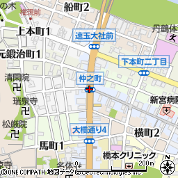 仲之町周辺の地図