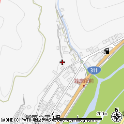 和歌山県田辺市鮎川577周辺の地図