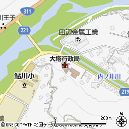 田辺市役所　森林局山村林業課周辺の地図