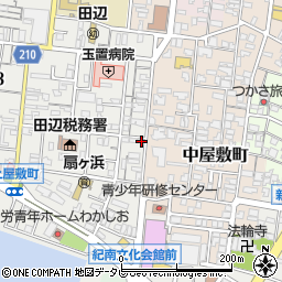 和歌山県田辺市上屋敷2丁目12-44周辺の地図