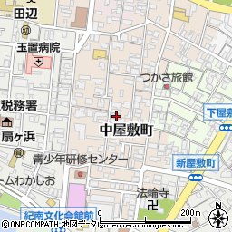 和歌山県田辺市中屋敷町55周辺の地図