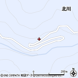 高知県長岡郡大豊町北川729周辺の地図