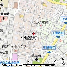 和歌山県田辺市中屋敷町105周辺の地図