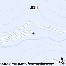 高知県長岡郡大豊町北川772周辺の地図