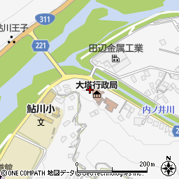 和歌山県田辺市鮎川2570周辺の地図