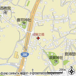 須賀之橋周辺の地図