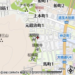 中谷酒店周辺の地図
