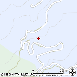 高知県長岡郡大豊町北川250周辺の地図