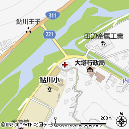 和歌山県田辺市鮎川2576周辺の地図