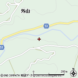 愛媛県伊予郡砥部町外山195周辺の地図
