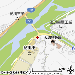 和歌山県田辺市鮎川2579周辺の地図