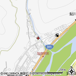和歌山県田辺市鮎川590周辺の地図