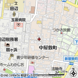和歌山県田辺市中屋敷町32周辺の地図