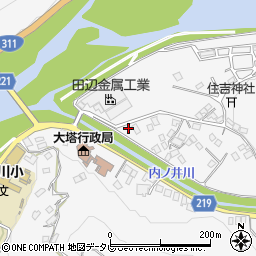 和歌山県田辺市鮎川1526周辺の地図