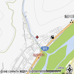 和歌山県田辺市鮎川592周辺の地図