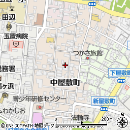 和歌山県田辺市中屋敷町72周辺の地図