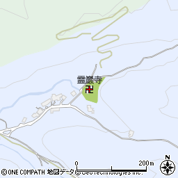 霊巖寺周辺の地図