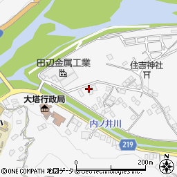 和歌山県田辺市鮎川1525周辺の地図
