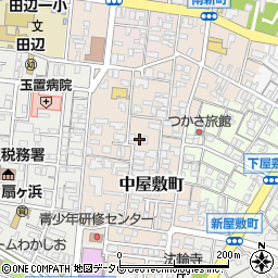 和歌山県田辺市中屋敷町54周辺の地図