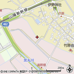 福岡県宮若市竹原周辺の地図