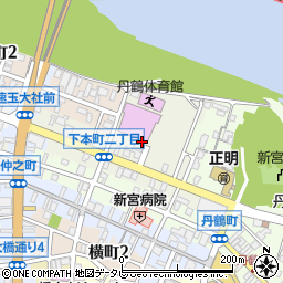 和歌山県新宮市下本町周辺の地図