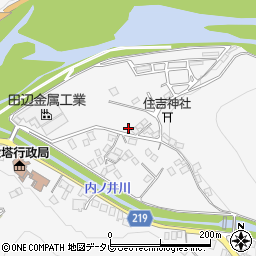 和歌山県田辺市鮎川1480周辺の地図