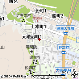 和歌山県新宮市元鍛治町周辺の地図