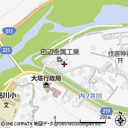 和歌山県田辺市鮎川1496周辺の地図