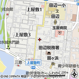 和歌山県田辺市上屋敷2丁目8周辺の地図