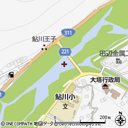 鮎川新橋周辺の地図