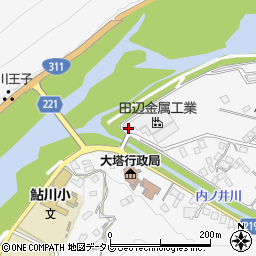 和歌山県田辺市鮎川1493周辺の地図