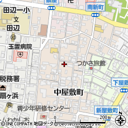 和歌山県田辺市中屋敷町53周辺の地図