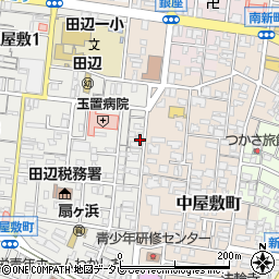 和歌山県田辺市上屋敷2丁目1-20周辺の地図