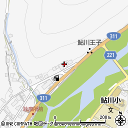 和歌山県田辺市鮎川596周辺の地図