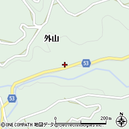愛媛県伊予郡砥部町外山233周辺の地図