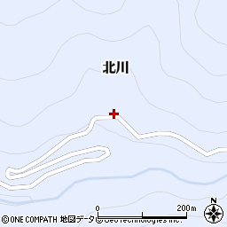 高知県長岡郡大豊町北川813周辺の地図