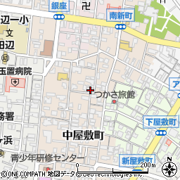 和歌山県田辺市中屋敷町77周辺の地図