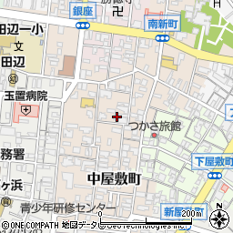 和歌山県田辺市中屋敷町76周辺の地図