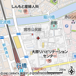 福岡県行橋市宮市町周辺の地図