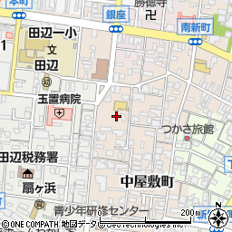 和歌山県田辺市中屋敷町35周辺の地図