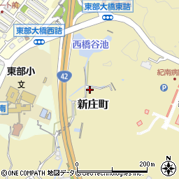 和歌山県田辺市新庄町86周辺の地図