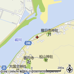 福岡県行橋市沓尾周辺の地図
