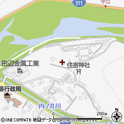 和歌山県田辺市鮎川1507周辺の地図